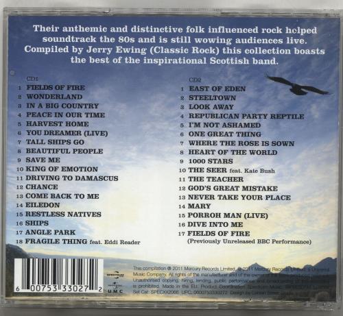 Big Country Fields Of Fire: The Ultimate Collection UK 2 CD album